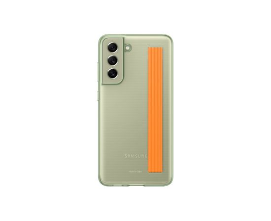 Samsung Galaxy S21 FE Clear Strap Cover Case Samsung Olive Green