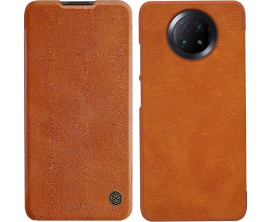 Nillkin Qin leather holster case for Xiaomi Redmi Note 9 4G brown