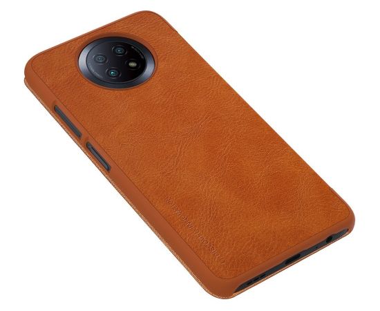 Nillkin Qin leather holster case for Xiaomi Redmi Note 9 4G brown