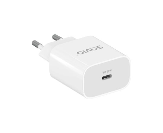 Lādētājs Savio Quick Charger 20W White