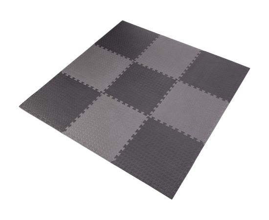 Sports equipment puzzle mat dark grey 9 pieces HMS MP12