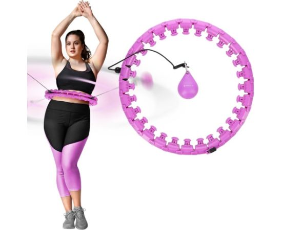 Hula hop plus size with tabs and weights HMS HHW12 purple