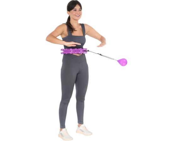 Hula hop plus size with tabs and weights HMS HHW12 purple