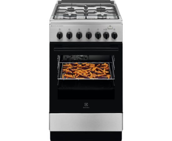 Electrolux LKK560010X 600.sērijas gāzes plīts Melna 50cm