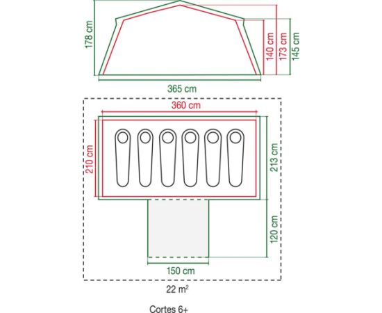 Coleman Cortes 6 Plus telts