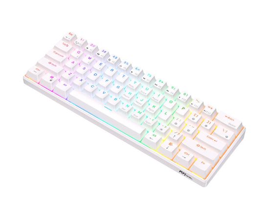 Mechanical keyboard Royal Kludge RK61 RGB, brown switch (white)