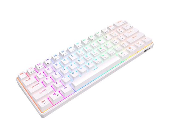 Mechanical keyboard Royal Kludge RK61 RGB, brown switch (white)