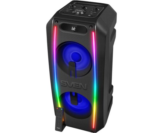 Speaker SVEN PS-740, black (100W, TWS, Bluetooth, FM, USB, microSD, LED-display, 4400mA*h)