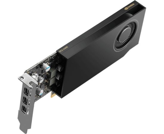 Pny Technologies PNY NVIDIA A400 4GB LowProfile PCI-Express 3.0 x16, LP4 GB GDDR6 64-bit 3x Mini DP 1.4 Installguide, Supportguide 4x mDP to DP adapter, 1x LP bracket