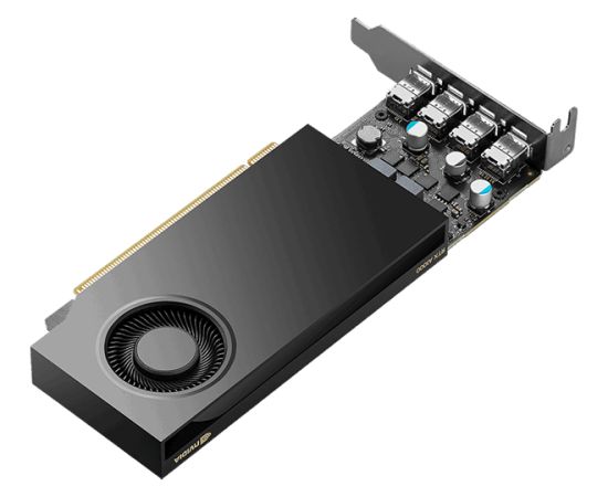 Pny Technologies PNY NVIDIA A400 4GB LowProfile PCI-Express 3.0 x16, LP4 GB GDDR6 64-bit 3x Mini DP 1.4 Installguide, Supportguide 4x mDP to DP adapter, 1x LP bracket