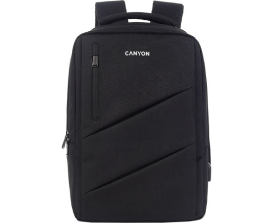 CANYON backpack BPE-5 Urban USB 15.6'' Black