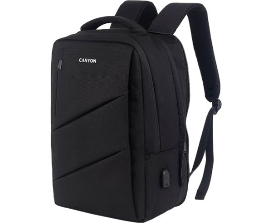 CANYON backpack BPE-5 Urban USB 15.6'' Black