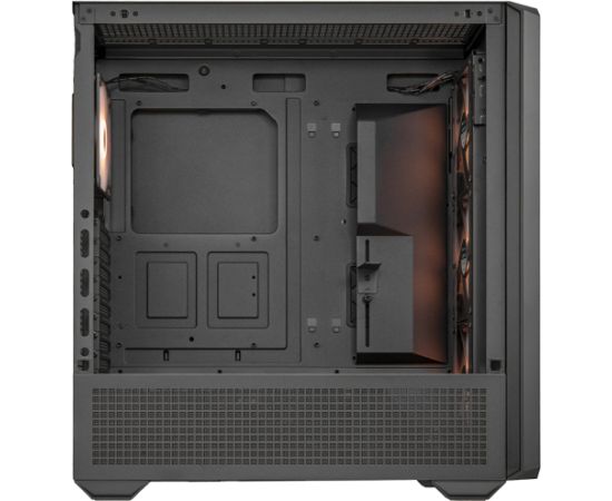 COUGAR | MX600 Black | PC Case | Mid Tower / Mesh Front Panel / 3 x 140mm + 1 x 120mm Fans / Transparent Left Panel