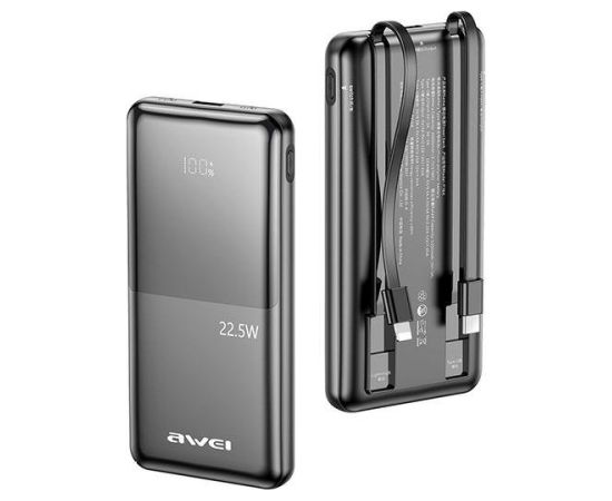 Awei P76K Power Bank 22.5W Ārējas uzlādes baterija 10000mAh