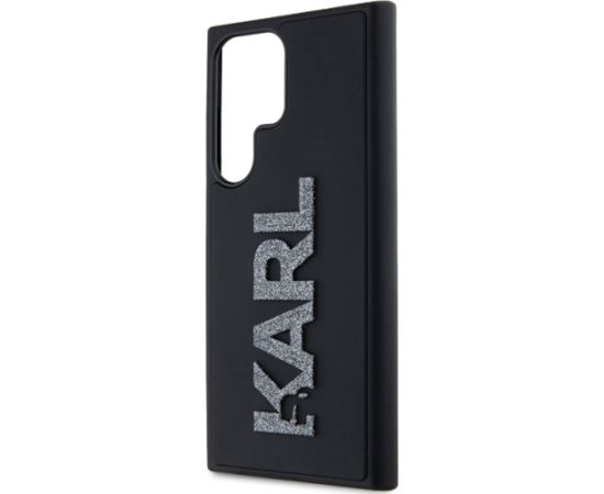 Karl Lagerfeld KLHCS24L3DMBKCK S24 Ultra S928 czarny|black hardcase 3D Rubber Glitter Logo