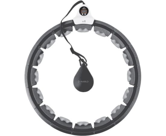 Hula hop with tabs, weight and counter HMS HHW06 black