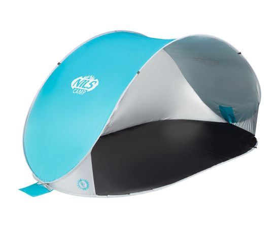 NILS CAMP self-folding beach tent NC3174 Turquoise grey