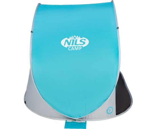 NILS CAMP self-folding beach tent NC3174 Turquoise grey