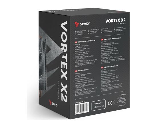 SAVIO VORTEX X2 CPU Cooler