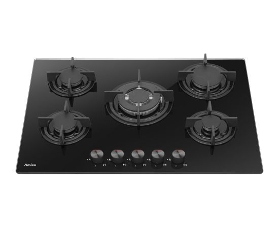 Amica PGCA7101AoB Black Built-in 70 cm Gas 5 zone(s)