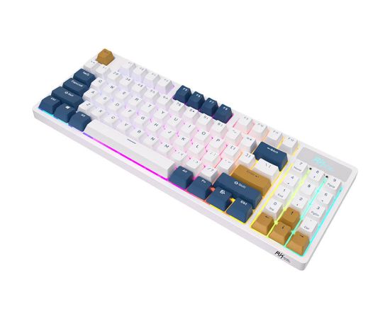 Wireless mechanical keyboard Royal Kludge RK89 RGB, Lemon switch (white)