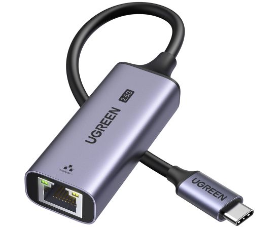 Адаптер Ugreen CM648 USB-C to RJ45 Ethernet 2.5G - серый