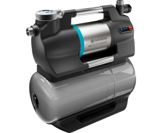 GARDENA domestic waterworks 5600 SilentComfort, pump (grey/stainless steel, 900 watts, Bluetooth, model 2023)