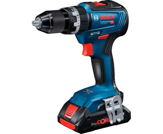 Bosch cordless impact drill GSB 18V-55 Professional, 18 volt, impact drill (blue/black, 2x Li-ion battery 3.0 Ah, in L-BOXX)