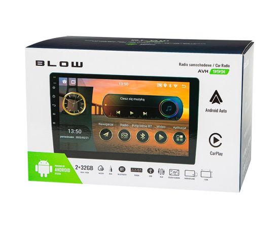 Radio BLOW AVH-9991 1DIN 9" Android/WiFi/GPS/CARPLAY