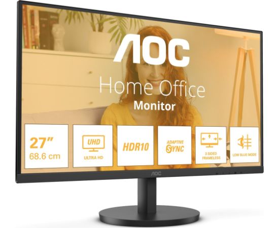 Monitor AOC AOC U27B3M 27inch 3840x2160 2xHDMI DP Black