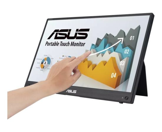 Monitor Asus ASUS ZenScreen MB16AMTR monitor komputerowy 39,6 cm (15.6") 1920 x 1080 px Full HD LCD Ekran dotykowy Czarny