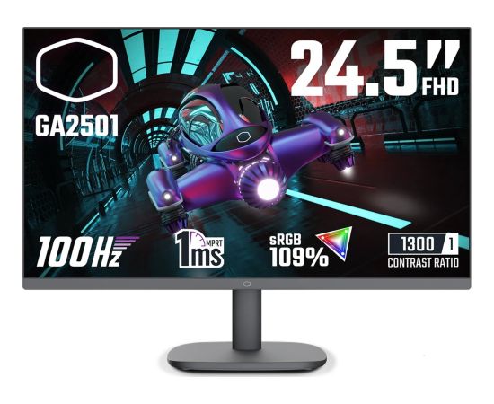 Monitor Cooler Master Cooler Master LCD - 24.5", 1920x1080, 100Hz, 1300:1, 250cd/m2, 1ms, 1xHDMI, 1xVGA, IPS