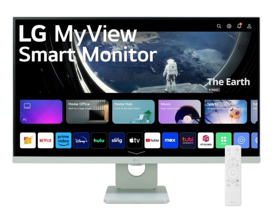 Monitor LG LG MT IPS LED 27" 27SR50F - IPS panel, SMART, 1920x1080, 2xHDMI, 2x USB, repro, webOS, nazelenala barva