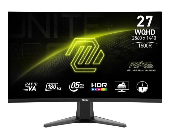 Monitor MSI MSI MAG 27CQ6F monitor komputerowy 68,6 cm (27") 2560 x 1440 px Quad HD LCD Czarny