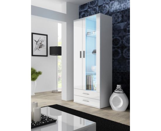 Cama Meble Cama display cabinet SOHO S6 2D2S white/white gloss