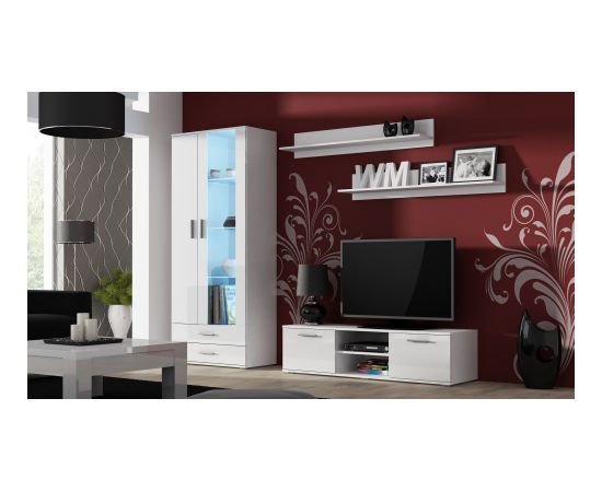 Cama Meble Cama display cabinet SOHO S6 2D2S white/white gloss