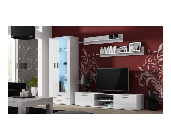 Cama Meble Cama display cabinet SOHO S6 2D2S white/white gloss