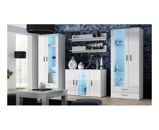 Cama Meble Cama display cabinet SOHO S6 2D2S white/white gloss