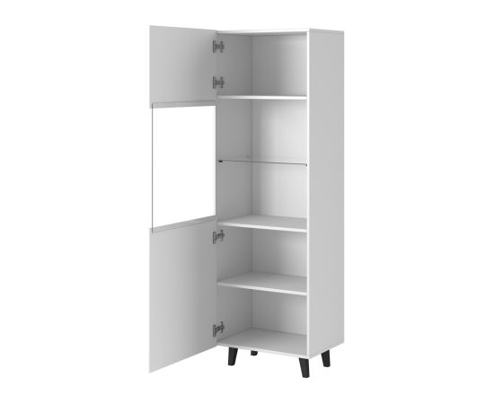 Cama Meble Display cabinet PAFOS 60x40x182 cm white matt