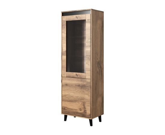 Cama Meble Cabinet NORD 60x38x182.5 cm oak wotan/anthracite