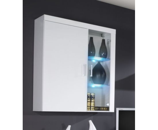 Cama Meble Cama hanging display cabinet SAMBA white/white gloss