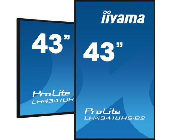 Monitor iiyama Monitor ProLite LH4341UHS-B2 42.5 cala 24/7,500cd,4K,IPS,3xHDMI