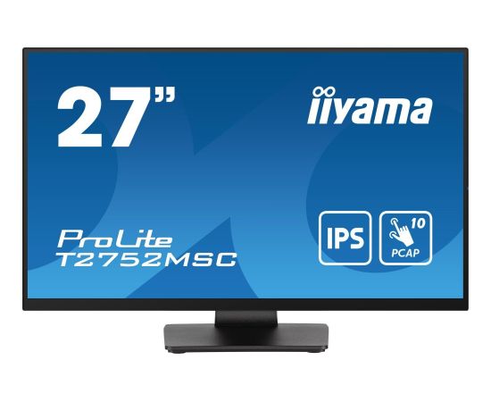 Monitor iiyama Monitor 27 cali T2752MSC-B1 10 PKT. POJ,IPS,HDMI,DP,2x2USB(3.2),2x1W400cd/m2,7H,