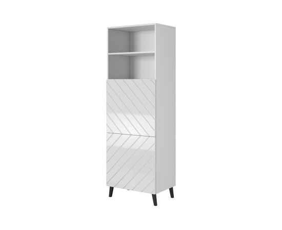 Cama Meble Cabinet ABETO 60x40x176.5 cm white/gloss white