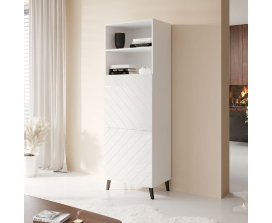 Cama Meble Cabinet ABETO 60x40x176.5 cm white/gloss white