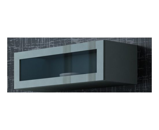 Cama Meble Cama Cabinet VIGO "90" glass 90/35/32 grey/grey gloss