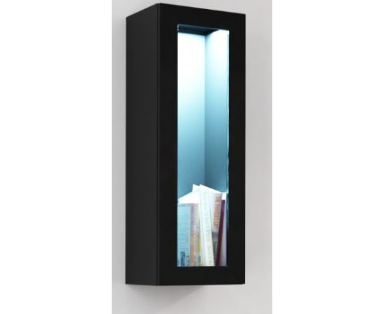 Cama Meble Cama Cabinet VIGO "90" glass 90/35/32 black/black gloss