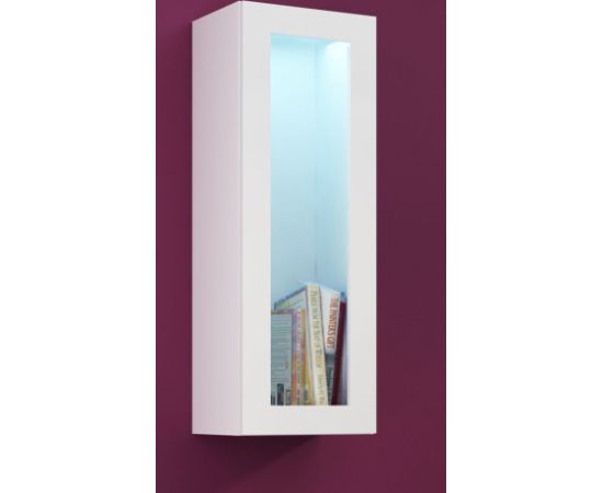 Cama Meble Cama Cabinet VIGO "90" glass 90/35/32 white/white gloss