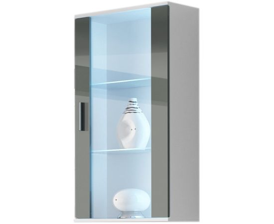 Cama Meble Cama hanging display cabinet SOHO white/grey gloss