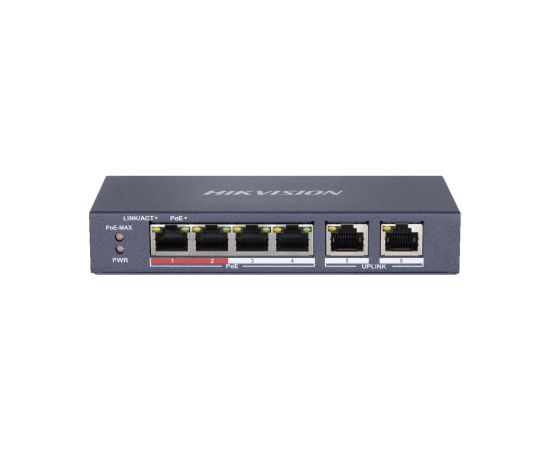 SWITCH POE HIKVISION DS-3E0106P-E/M 6-PORTOWY